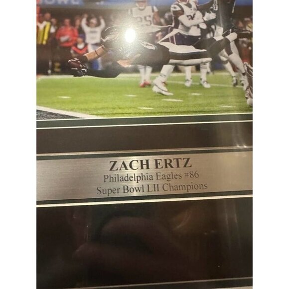 Zach Ertz signed autographed Philadelphia Eagles 8x10 Photo framed Collage JSA - Picture 5 of 6